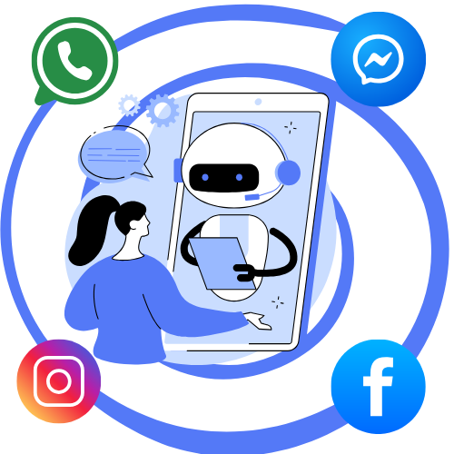 foto de chatbot para redes sociais